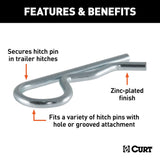 CURT Trailer Hitch Pin Clip (MPN: 21600)