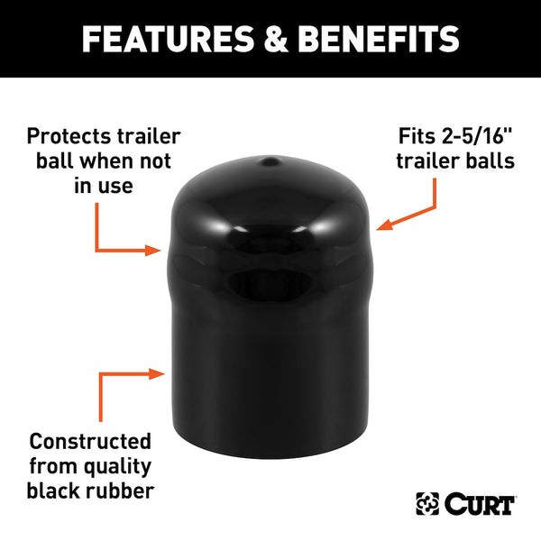 CURT Trailer Hitch Ball Cover (MPN: 21811)