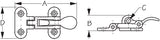 Sea Dog Door Latch Lock (MPN: 221100-1)