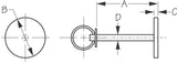 Sea Dog Boat Hatch Pull (MPN: 221840-1)