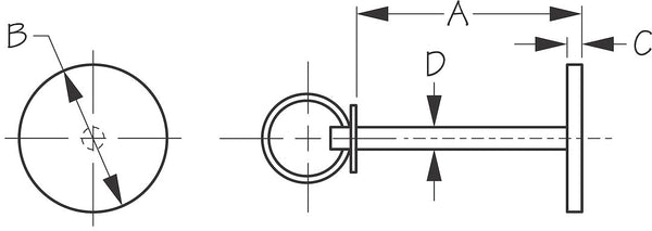 Sea Dog Boat Hatch Pull (MPN: 221840-1)