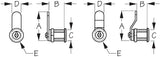 Sea Dog Lock Cylinder (MPN: 221930-1)