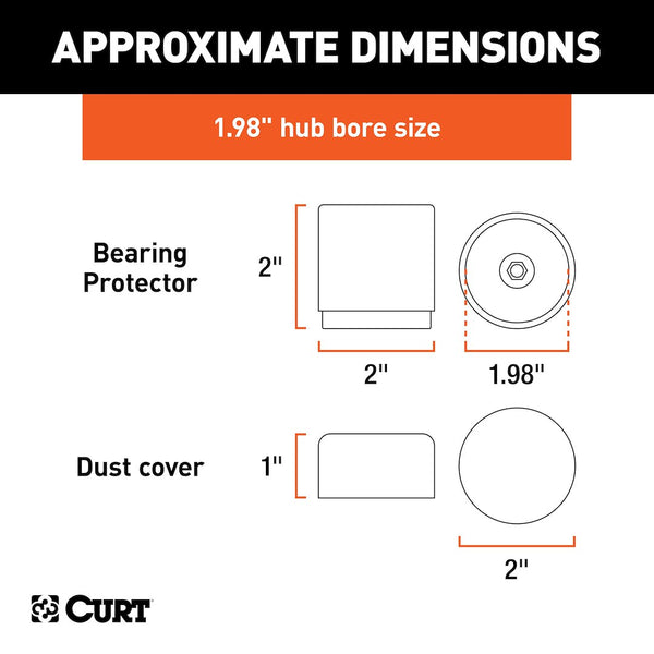 CURT Trailer Wheel Bearing Protector (MPN: 22198)