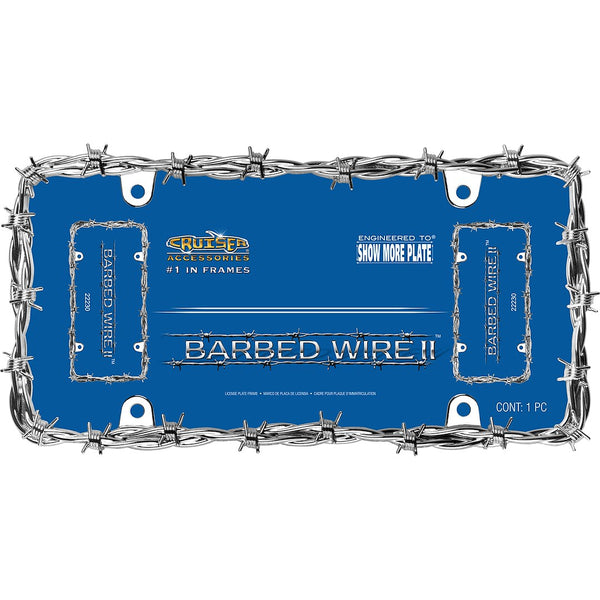 Cruiser License Plate Frame Barbed Wire II (MPN: 22230)