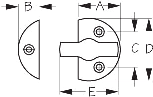 Sea Dog Door Latch Lock (MPN: 222360-1)