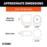 CURT Trailer Wheel Bearing Protector (MPN: 22244)