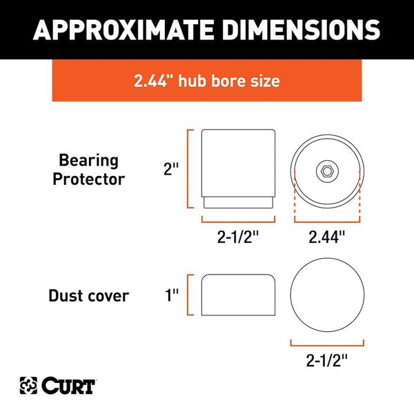 CURT Trailer Wheel Bearing Protector (MPN: 22244)