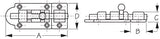 Sea Dog Barrel Bolt Lock (MPN: 222522-1)