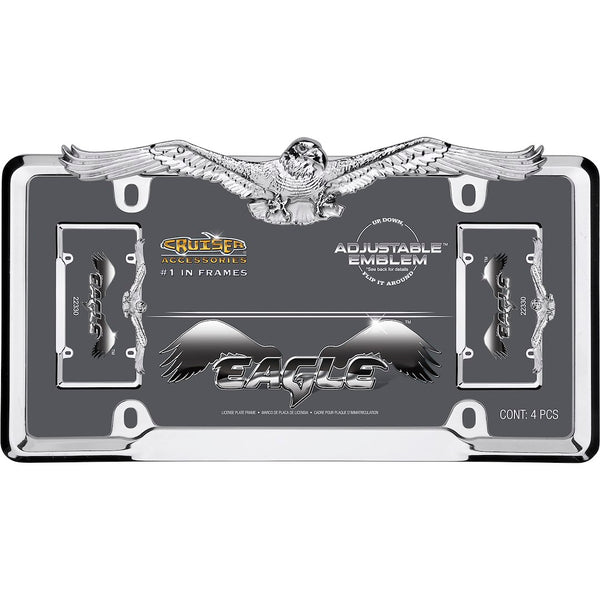 Cruiser License Plate Frame With Eagle Emblem (MPN: 22330)