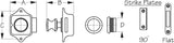 Sea Dog Push Button Rim Latch (MPN: 224300-1)