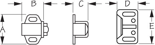 Sea-Dog Corporation Door Catch (MPN: 227108-1)