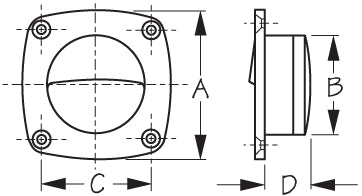 Sea Dog Boat Hatch Pull (MPN: 227310-1)