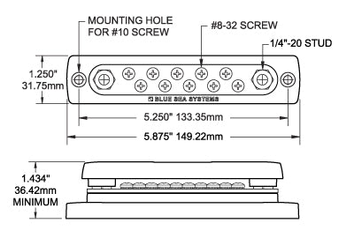 Blue Sea Common Busbar (MPN: 2300-BSS)