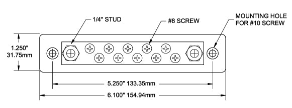 Blue Sea Common Busbar (MPN: 2301-BSS)