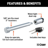 CURT Trailer Hitch Lock (MPN: 23025)