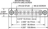 Blue Sea Common Mini Busbar (MPN: 2304-BSS)