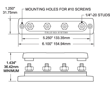 Blue Sea Common Busbar (MPN: 2307-BSS)