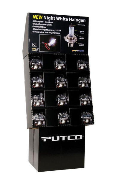 Putco Night White Halogen Bulb Floor Display (MPN: 230900)