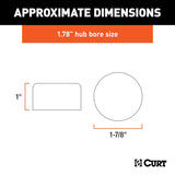 CURT Trailer Wheel Bearing Dust Cap (MPN: 23178)