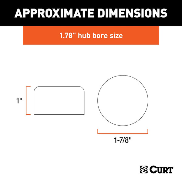 CURT Trailer Wheel Bearing Dust Cap (MPN: 23178)