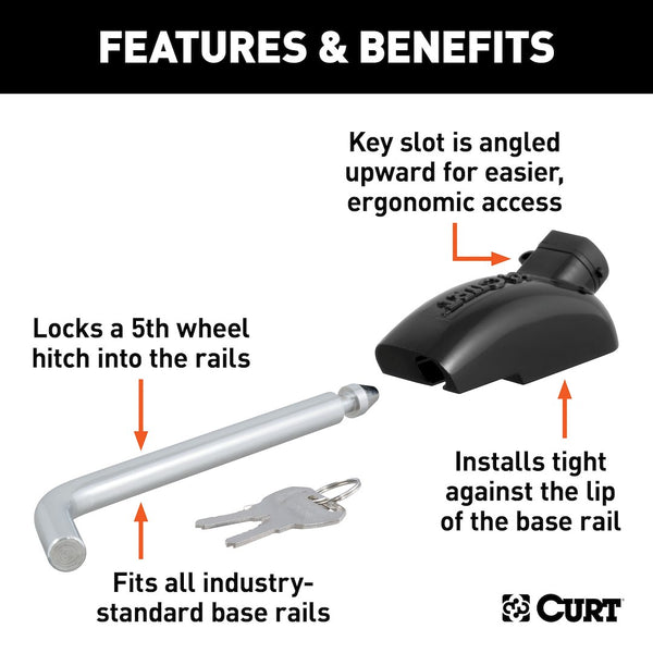 CURT Fifth Wheel Trailer Hitch Lock (MPN: 23256)