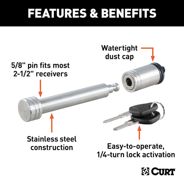 CURT Trailer Hitch Lock Pin (MPN: 23519)