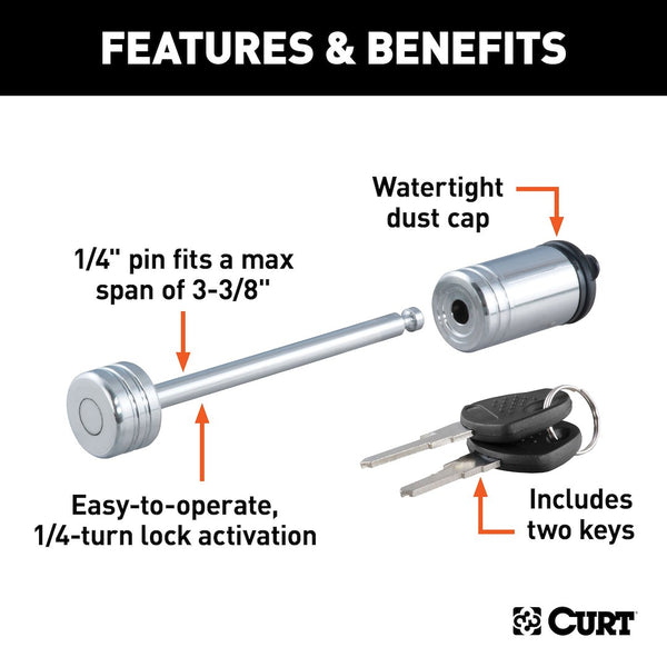 CURT Trailer Coupler Lock (MPN: 23523)