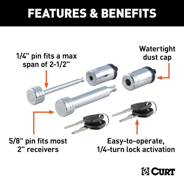 CURT Trailer Hitch Locking Pin (MPN: 23527)