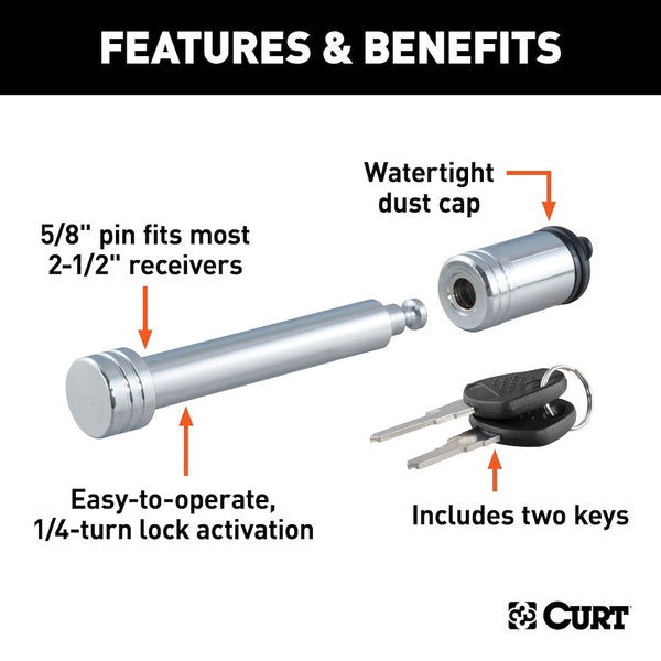 CURT Trailer Hitch Lock Pin (MPN: 23528)