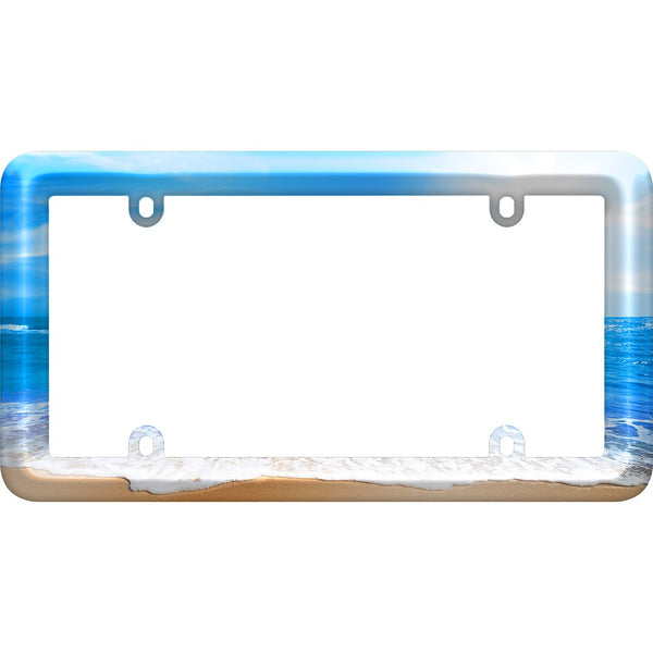 Cruiser Accessories Beach Design License Plate Frame (MPN: 23803)