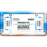 Cruiser Accessories Beach Design License Plate Frame (MPN: 23803)