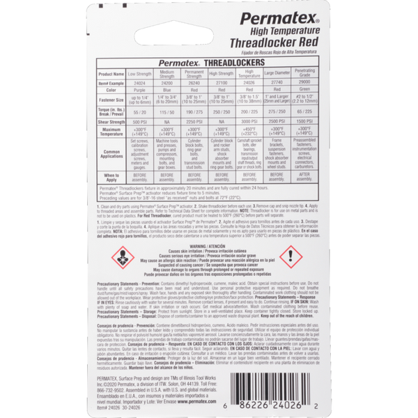 Permatex Thread Sealant (MPN: 24026)