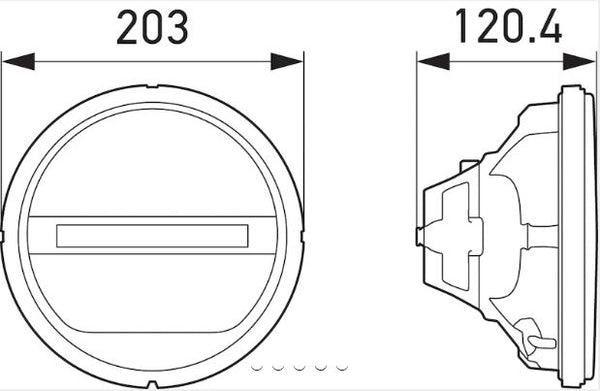 Hella Rallye 4000 LED Driving Fog Light (MPN: 241430011)