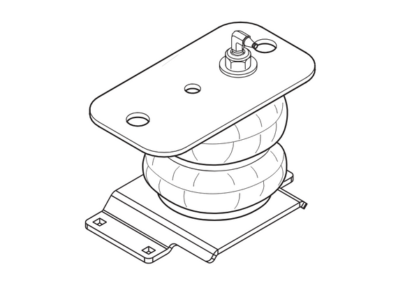 Firestone Ride-Rite Air Helper Spring Kit (MPN: 2445)