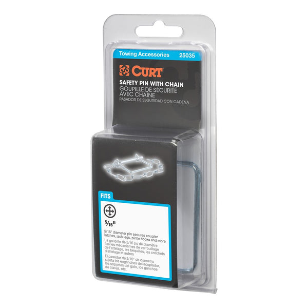 CURT Trailer Coupler Safety Pin Clip (MPN: 25035)