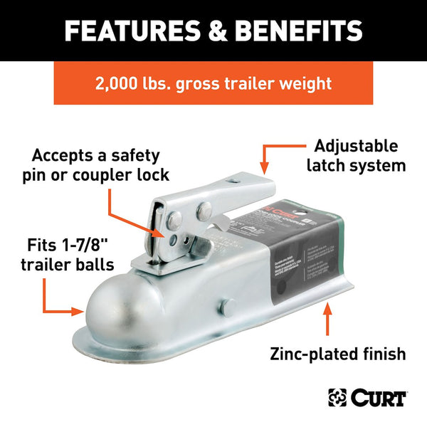 CURT Trailer Coupler Class I (MPN: 25128)