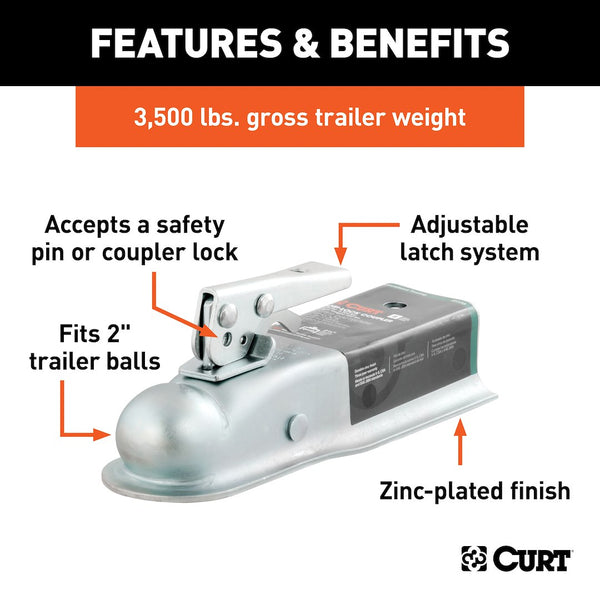 CURT Trailer Coupler Class II (MPN: 25135)