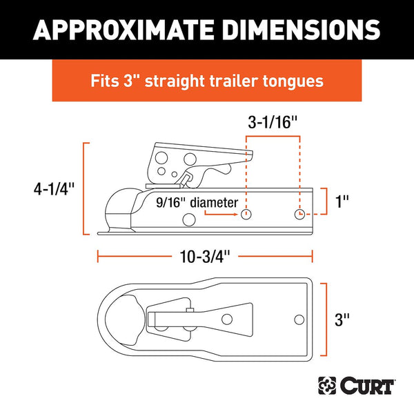 CURT Trailer Coupler Class II (MPN: 25138)