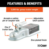 CURT Trailer Coupler Class II (MPN: 25138)