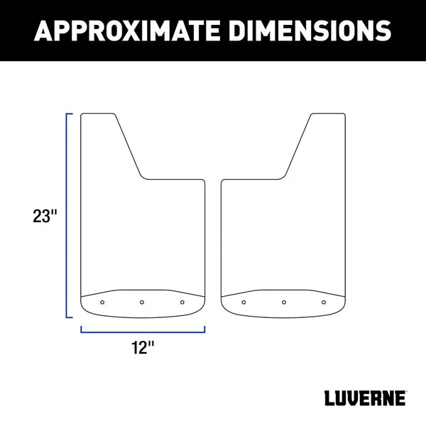 Luverne Textured Rubber Mud Guards (MPN: 251450)