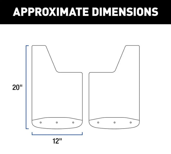 Luverne Textured Rubber Mud Guards (MPN: 251540)