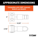 CURT Trailer Coupler With Sleeve-Lock (MPN: 25319)