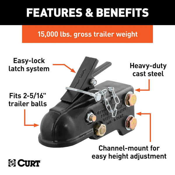 CURT Trailer Coupler (MPN: 25328)