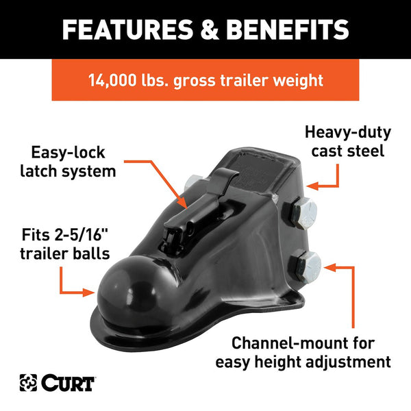 CURT Adjustable Channel Coupler (MPN: 25330)