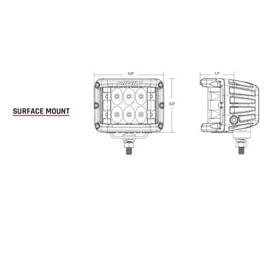 Rigid Lighting D-SS Series Pro LED Fog Light (MPN: 262214)