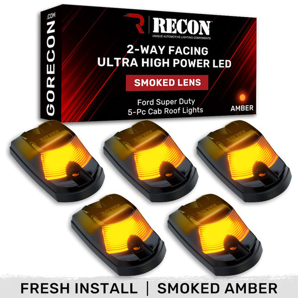 Recon Accessories Roof Marker Light (MPN: 264342BKHPAM)