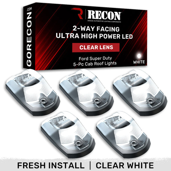 Recon Accessories Roof Marker Light (MPN: 264342CLHPWH)