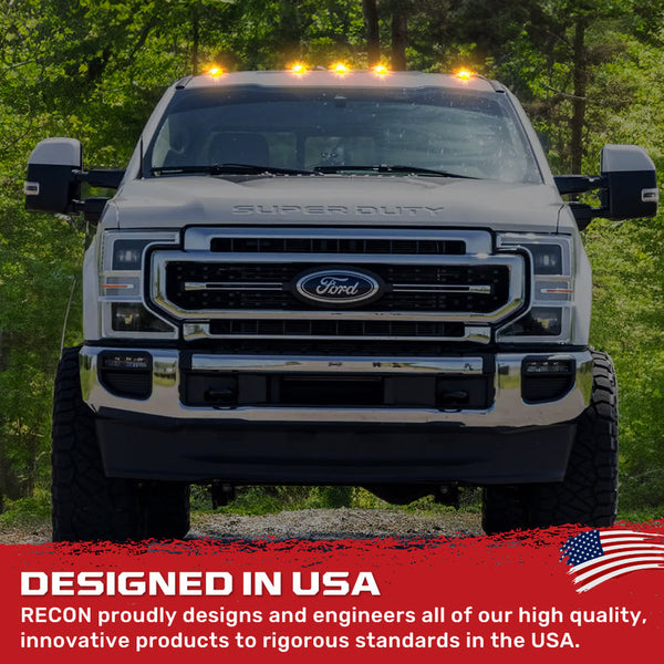 Recon Accessories Roof Marker Light (MPN: 264343BKHPAM)