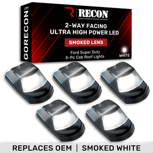 Recon Accessories Roof Marker Light Set (MPN: 264343BKHPWH)
