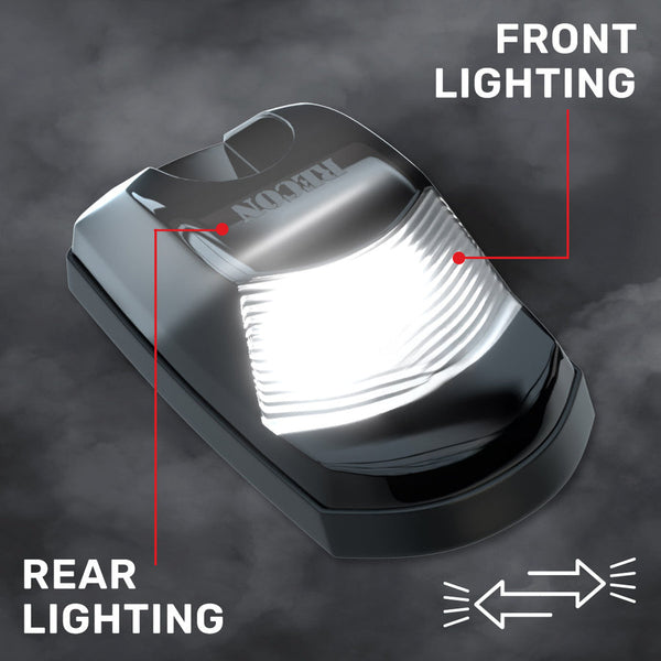 Recon Accessories Roof Marker Light Set (MPN: 264343BKHPWH)